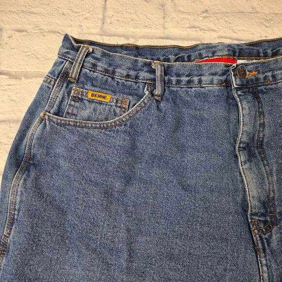 Berne Lined Men's Jeans Thinsulate Fleece 42x30 Carpenter Farm Workwear Outdoor - Picture 8 of 16